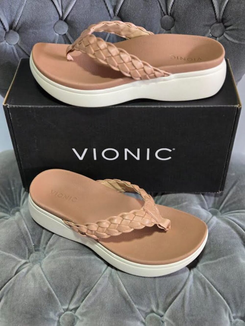 Vionic Kenji Sandal Macaroon Size 10